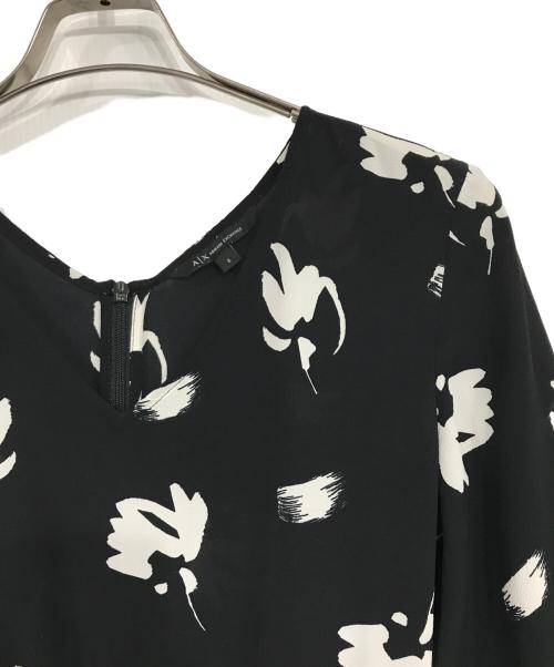 ARMANI EXCHANGE（アルマーニ エクスチェンジ）ARMANI EXCHANGE (アルマーニ エクスチェンジ) ブラウスワンピース ブラック サイズ:2の古着・服飾アイテム