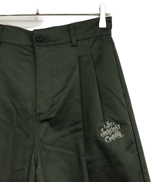 SUBCIETY（サブサエティ）SUBCIETY (サブサエティ) BALLOON CHINO SLACKS オリーブ サイズ:Mの古着・服飾アイテム