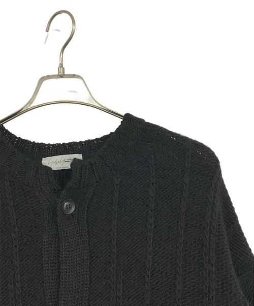 Yohji Yamamoto pour homme（ヨウジヤマモト プールオム）Yohji Yamamoto pour homme (ヨウジヤマモト プールオム) 3G STRIPE STRING LONG CARDIGAN ブラック サイズ:SIZE 3の古着・服飾アイテム