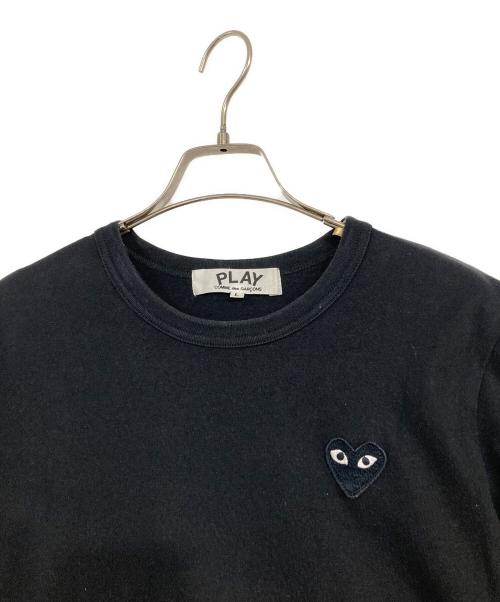 PLAY COMME des GARCONS（プレイコムデギャルソン）PLAY COMME des GARCONS (プレイ コムデギャルソン) ハートワッペンTシャツ ブラック サイズ:SIZE Lの古着・服飾アイテム