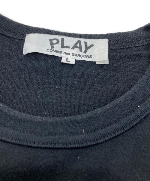 PLAY COMME des GARCONS（プレイコムデギャルソン）PLAY COMME des GARCONS (プレイ コムデギャルソン) ハートワッペンTシャツ ブラック サイズ:SIZE Lの古着・服飾アイテム
