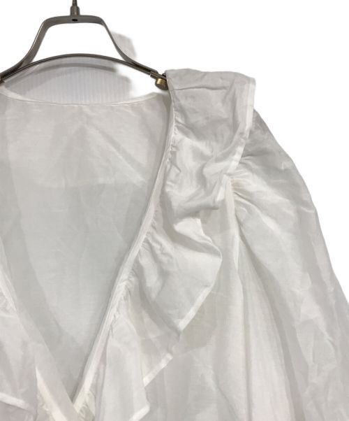 GALLARDA GALANTE（ガリャルダガランテ）GALLARDA GALANTE (ガリャルダガランテ) コットンシルク2WAYブラウス ホワイト サイズ:FREEの古着・服飾アイテム