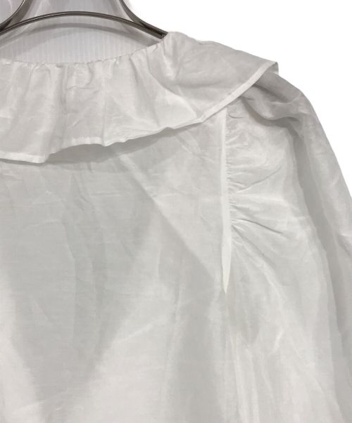 GALLARDA GALANTE（ガリャルダガランテ）GALLARDA GALANTE (ガリャルダガランテ) コットンシルク2WAYブラウス ホワイト サイズ:FREEの古着・服飾アイテム