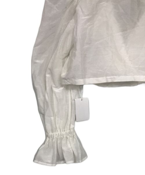 GALLARDA GALANTE（ガリャルダガランテ）GALLARDA GALANTE (ガリャルダガランテ) コットンシルク2WAYブラウス ホワイト サイズ:FREEの古着・服飾アイテム