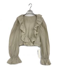 GALLARDA GALANTE（ガリャルダガランテ）の古着「コットンシルク2WAYブラウス」｜ベージュ