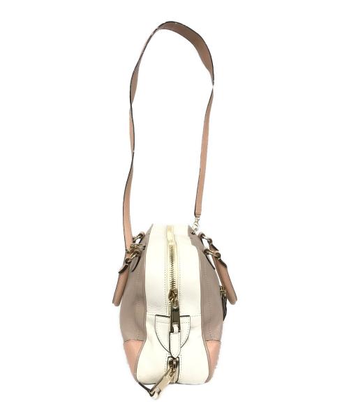 MARC JACOBS（マークジェイコブズ）MARC JACOBS (マークジェイコブス) 2WAYショルダーバッグ ベージュ×ホワイトの古着・服飾アイテム