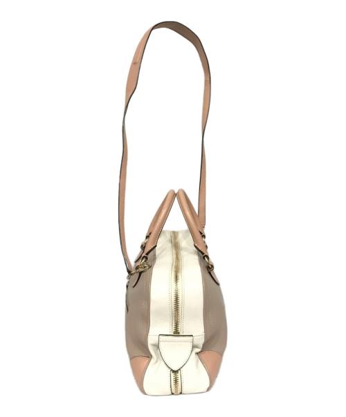 MARC JACOBS（マークジェイコブズ）MARC JACOBS (マークジェイコブス) 2WAYショルダーバッグ ベージュ×ホワイトの古着・服飾アイテム