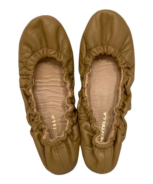 BRENTELLA（ブレンテッラ）BRENTELLA (ブレンテッラ) バレエシューズ ブラウン サイズ:35の古着・服飾アイテム