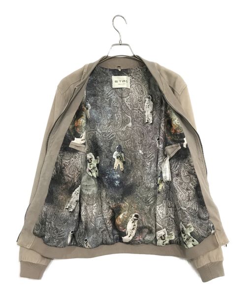 ETRO（エトロ）ETRO (エトロ) スエード ボンバージャケット グレー サイズ:Lの古着・服飾アイテム