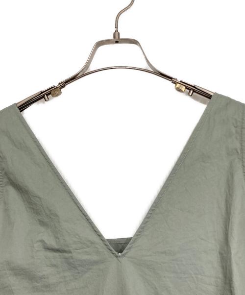 NOLLEY'S（ノーリーズ）NOLLEY'S (ノーリース) タイプライター・ギャザーキャミワンピース グレー サイズ:SIZE FREEの古着・服飾アイテム