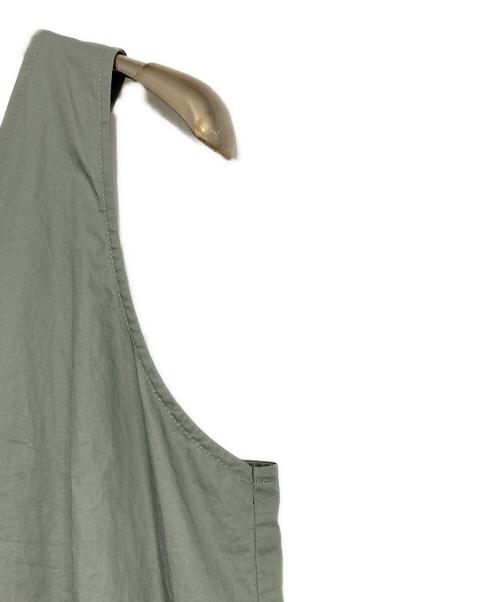 NOLLEY'S（ノーリーズ）NOLLEY'S (ノーリース) タイプライター・ギャザーキャミワンピース グレー サイズ:SIZE FREEの古着・服飾アイテム