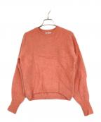 NOLLEY'Sノーリーズ）の古着「へアリークルーネックプルオーバーニット」｜ピンク