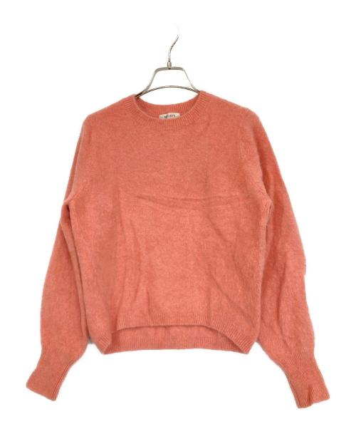 NOLLEY'S（ノーリーズ）NOLLEY'S (ノーリース) へアリークルーネックプルオーバーニット ピンク サイズ:SIZE 38の古着・服飾アイテム