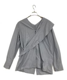 LEINWANDE（ラインヴァンド）の古着「ボウタイシャツブラウス」｜スカイブルー