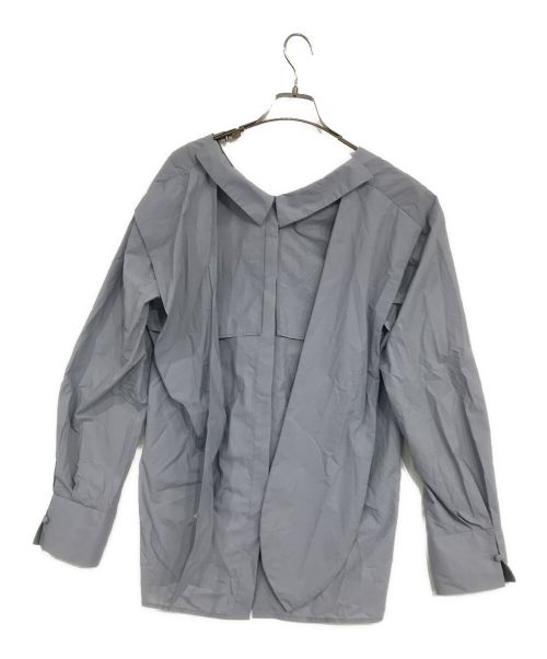 LEINWANDE（ラインヴァンド）LEINWANDE (ラインヴァンド) ボウタイシャツブラウス スカイブルー サイズ:Fの古着・服飾アイテム