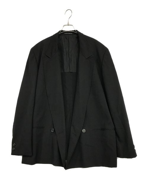 Yohji Yamamoto pour homme（ヨウジヤマモト プールオム）Yohji Yamamoto pour homme (ヨウジヤマモト プールオム) アーカイブダブルジャケット ブラック サイズ:Mの古着・服飾アイテム