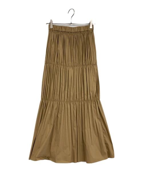 JOURNAL STANDARD（ジャーナルスタンダード）JOURNAL STANDARD (ジャーナルスタンダード) ウェザークロスクリンクルプリーツスカート ブラウン サイズ:36の古着・服飾アイテム