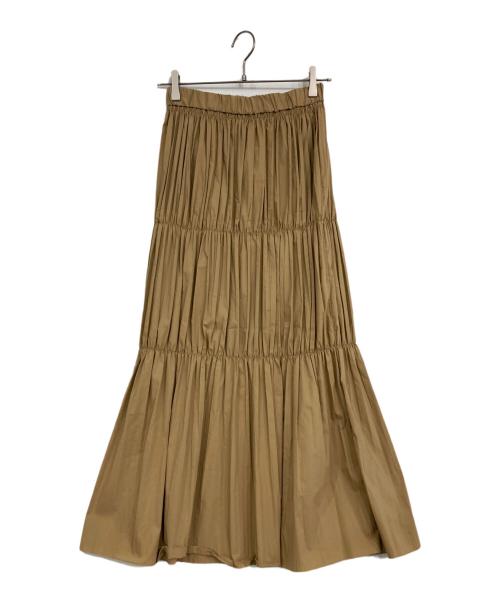 JOURNAL STANDARD（ジャーナルスタンダード）JOURNAL STANDARD (ジャーナルスタンダード) ウェザークロスクリンクルプリーツスカート ブラウン サイズ:36の古着・服飾アイテム