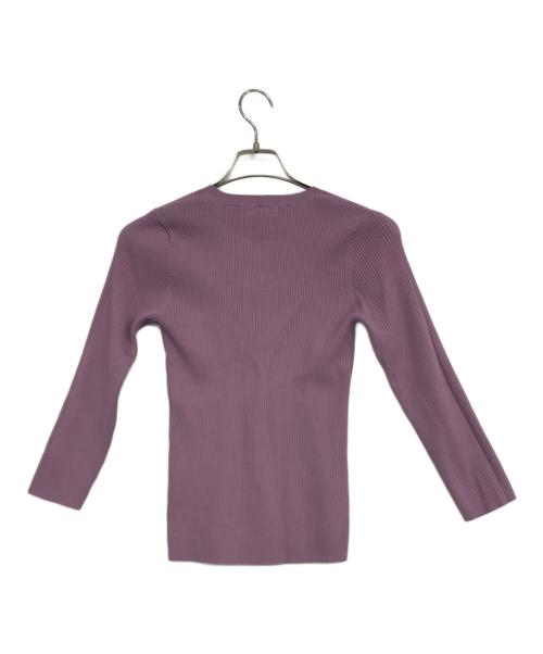 JUSGLITTY（ジャスグリッティー）JUSGLITTY (ジャスグリッティー) クルーネックアンサンブル パープル サイズ:2の古着・服飾アイテム