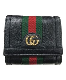 GUCCI（グッチ）の古着「シェリーラインGGマーモントウォレット」｜ブラック