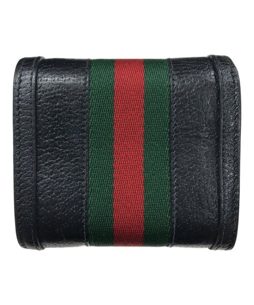 GUCCI（グッチ）GUCCI (グッチ) シェリーラインGGマーモントウォレット ブラックの古着・服飾アイテム