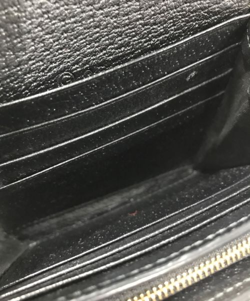 GUCCI（グッチ）GUCCI (グッチ) シェリーラインGGマーモントウォレット ブラックの古着・服飾アイテム