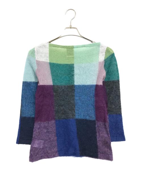 Sybilla（シビラ）Sybilla (シビラ) モヘア混 ボートネックニット マルチカラー サイズ:Mの古着・服飾アイテム