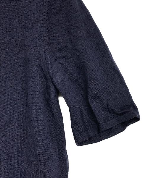 Salvatore Ferragamo（サルヴァトーレ フェラガモ）Salvatore Ferragamo (サルヴァトーレ フェラガモ) 半袖ニット ネイビー サイズ:2の古着・服飾アイテム