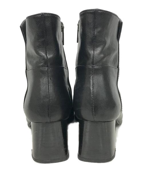 MACKINTOSH PHILOSOPHY（マッキントッシュ フィロソフィー）MACKINTOSH PHILOSOPHY (マッキントッシュフィロソフィー) スクエアトゥショートブーツ ブラック サイズ:24　1/2の古着・服飾アイテム