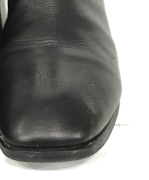 MACKINTOSH PHILOSOPHY（マッキントッシュ フィロソフィー）MACKINTOSH PHILOSOPHY (マッキントッシュフィロソフィー) スクエアトゥショートブーツ ブラック サイズ:24　1/2の古着・服飾アイテム