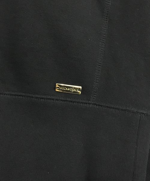 MICA&DEAL（マイカアンドディール）MICA&DEAL (マイカ＆ディール) 度詰裏毛パーカー ブラック サイズ:36の古着・服飾アイテム