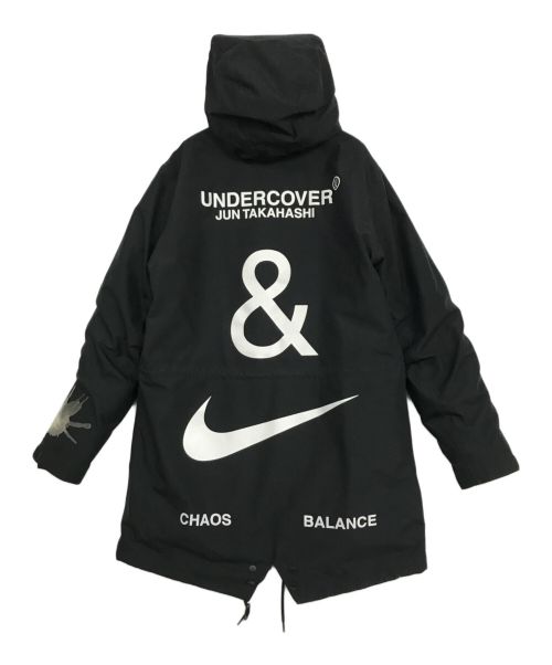 NIKE（ナイキ）NIKE (ナイキ) UNDERCOVER (アンダーカバー) 3レイヤー フィッシュテール パーカ ブラック サイズ:Lの古着・服飾アイテム