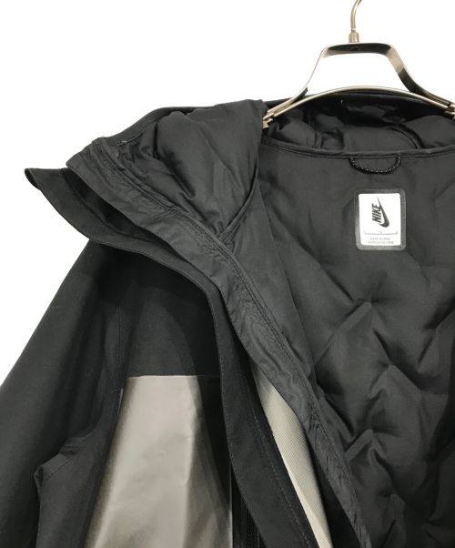 NIKE（ナイキ）NIKE (ナイキ) UNDERCOVER (アンダーカバー) 3レイヤー フィッシュテール パーカ ブラック サイズ:Lの古着・服飾アイテム