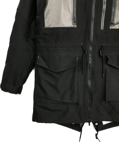 NIKE（ナイキ）NIKE (ナイキ) UNDERCOVER (アンダーカバー) 3レイヤー フィッシュテール パーカ ブラック サイズ:Lの古着・服飾アイテム