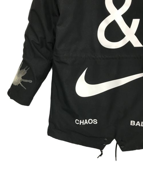 NIKE（ナイキ）NIKE (ナイキ) UNDERCOVER (アンダーカバー) 3レイヤー フィッシュテール パーカ ブラック サイズ:Lの古着・服飾アイテム