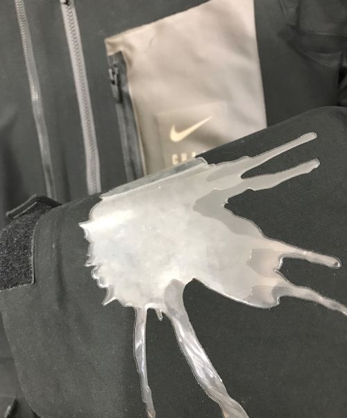 NIKE（ナイキ）NIKE (ナイキ) UNDERCOVER (アンダーカバー) 3レイヤー フィッシュテール パーカ ブラック サイズ:Lの古着・服飾アイテム