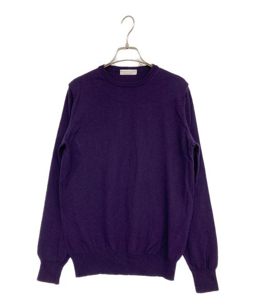 Alessandro Luppi（アレッサンドロ ルッピ）Alessandro Luppi (アレッサンドロ ルッピ) クルーネックニット パープル サイズ:46の古着・服飾アイテム