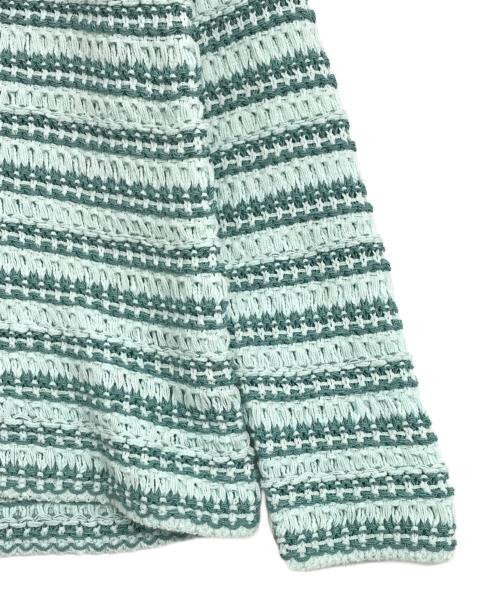 BATONER（バトナ―）BATONER (バトナ―) LOW GAUGE MIX YARN CREW NECK スカイブルー サイズ:1の古着・服飾アイテム