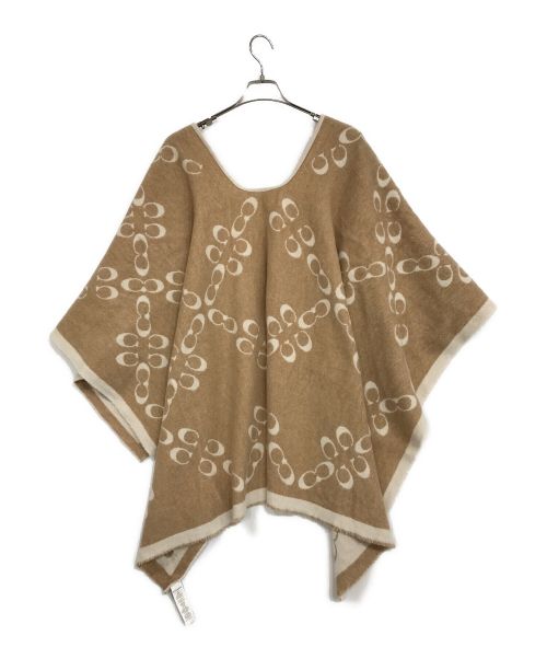 COACH（コーチ）COACH (コーチ) シグネチャー ポンチョ ベージュ サイズ:表記なしの古着・服飾アイテム