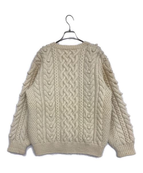 ISSEY MIYAKE（イッセイミヤケ）ISSEY MIYAKE (イッセイミヤケ) ケーブル編み カーディガン ベージュ サイズ:9の古着・服飾アイテム