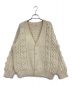 ISSEY MIYAKE（イッセイミヤケ）の古着「ケーブル編み カーディガン」｜ベージュ