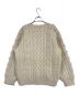ISSEY MIYAKE (イッセイミヤケ) ケーブル編み カーディガン ベージュ サイズ:9：6000円