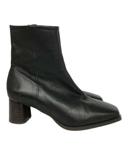 FLATTERED（フラッタード）FLATTERED (フラッタード) スクエアトゥーブーツ ブラック サイズ:36の古着・服飾アイテム