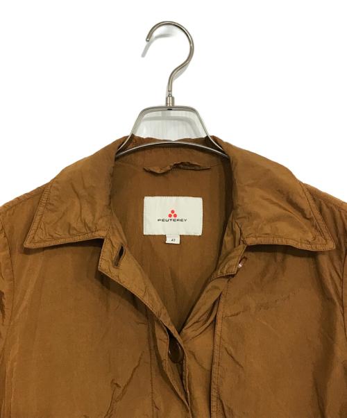 PEUTEREY（ピューテリー）PEUTEREY (ピューテリー) ナイロンコート ブラウン サイズ:42の古着・服飾アイテム