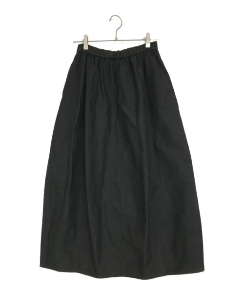 かぐれ（カグレ）かぐれ (カグレ) コットンバックサテンコクーンスカート ブラック サイズ:Fの古着・服飾アイテム