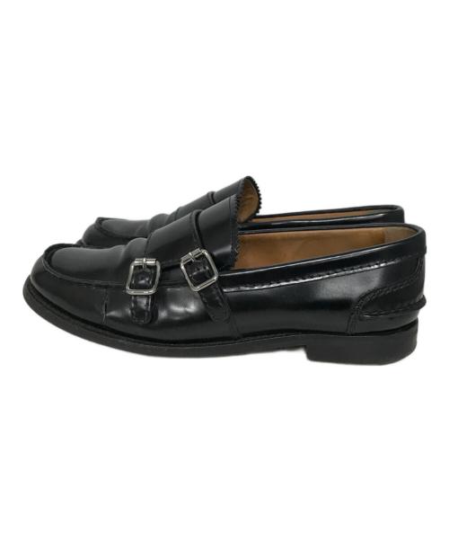 Church’s（チャーチ）Church’s (チャーチ) ダブルモンクデザインローファー ブラック サイズ:36　1/2の古着・服飾アイテム