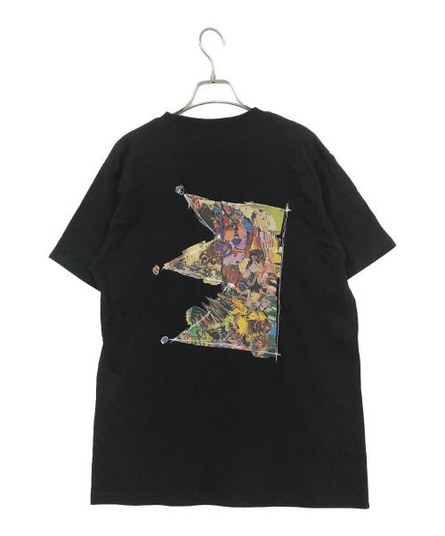 KING GNU（キングヌー）KING GNU (キングヌー) COLLAGED CROWN Tシャツ ブラック サイズ:Mの古着・服飾アイテム