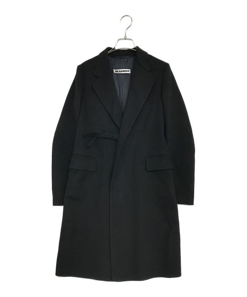JIL SANDER（ジルサンダー）JIL SANDER (ジルサンダー) カシミアチェスターコート ブラック サイズ:SIZE 34の古着・服飾アイテム