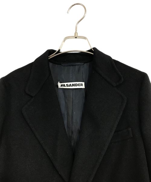 JIL SANDER（ジルサンダー）JIL SANDER (ジルサンダー) カシミアチェスターコート ブラック サイズ:SIZE 34の古着・服飾アイテム