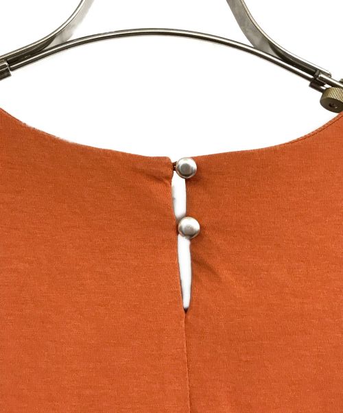 COHINA（コヒナ）COHINA (コヒナ) フレアスリーブAラインカットワンピース オレンジ サイズ:shortの古着・服飾アイテム